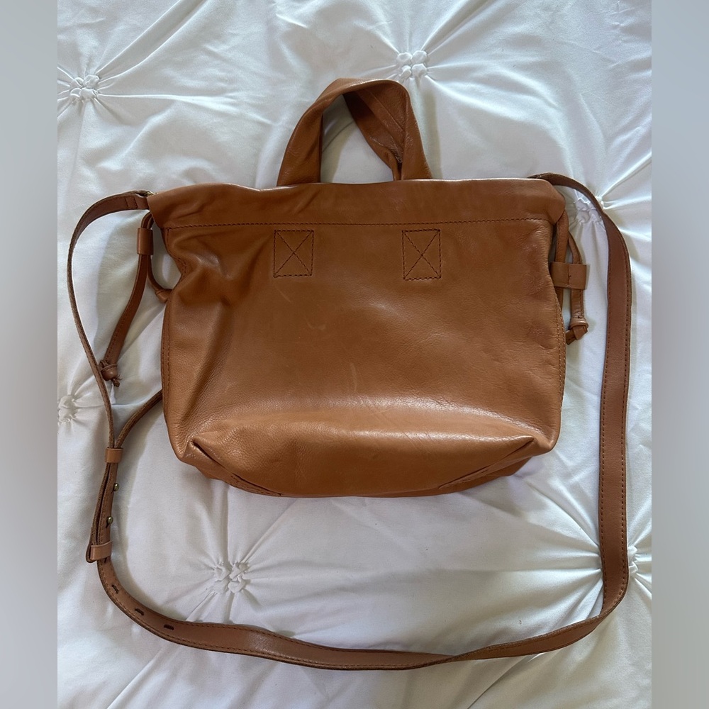 Madewell Tan Leather Tote Bag